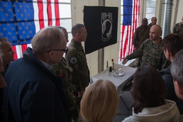 Leaders of the Norwegian military met with Marines of 2nd MLG-Fwd to discuss the role of the Marine Corps NCO