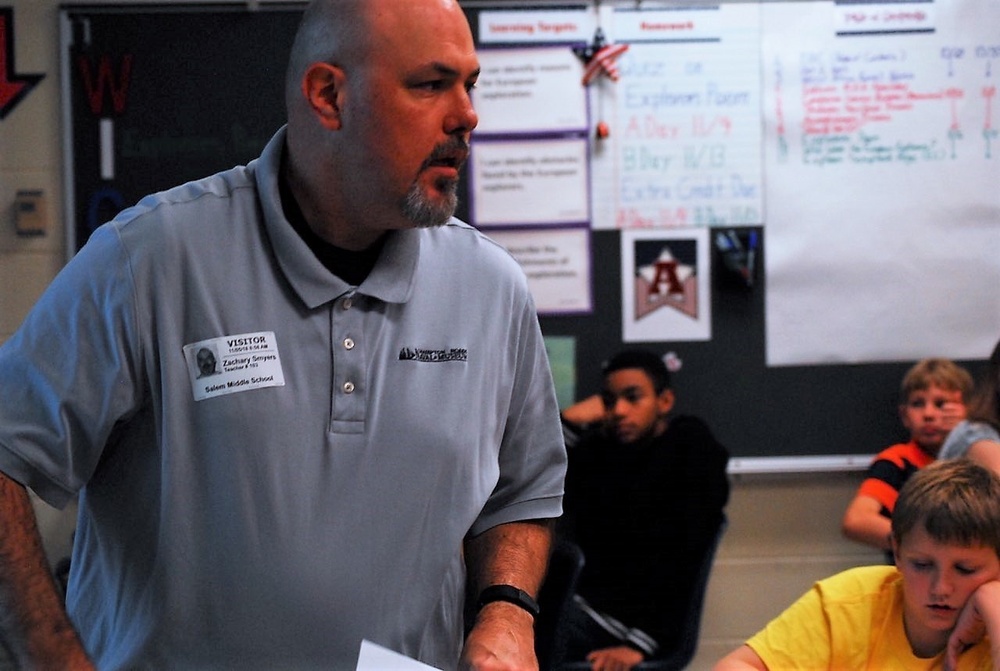 Museum Educators visit Salem Middle School