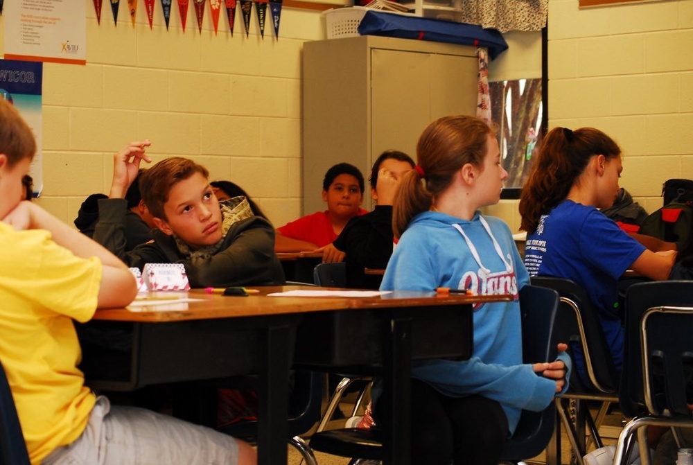 Museum Educators visit Salem Middle School