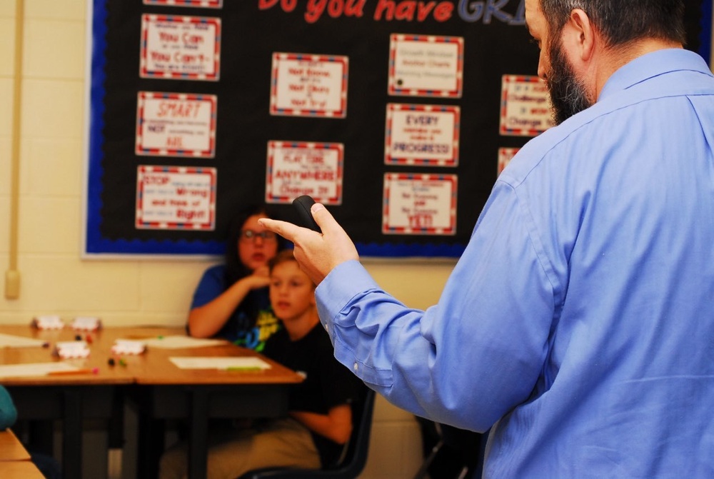 Museum Educators visit Salem Middle School