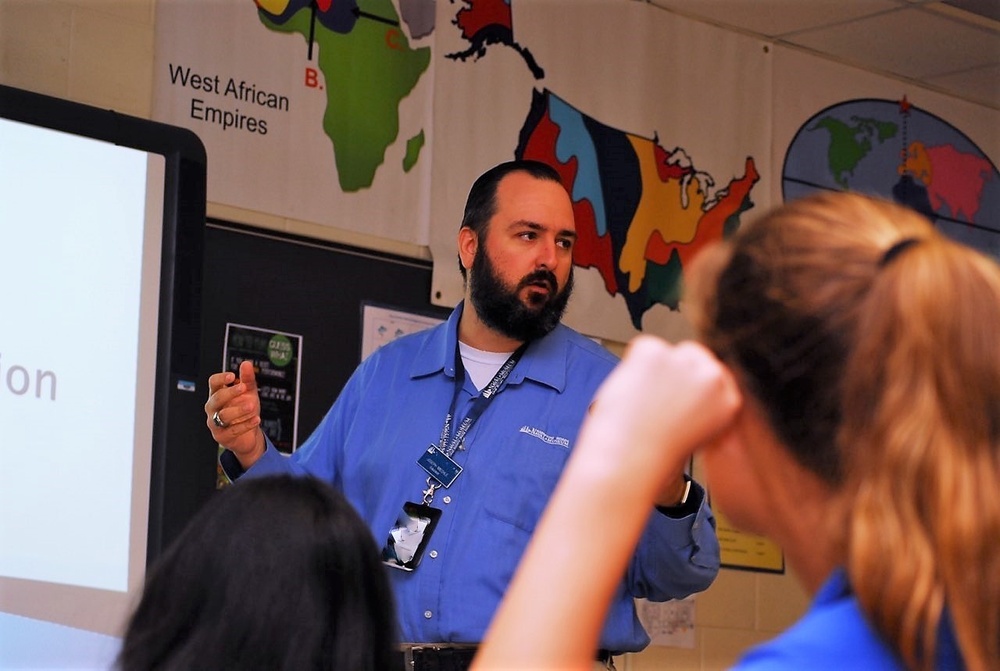 Museum Educators visit Salem Middle School