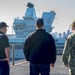 Sailors Observe HMS Queen Elizabeth