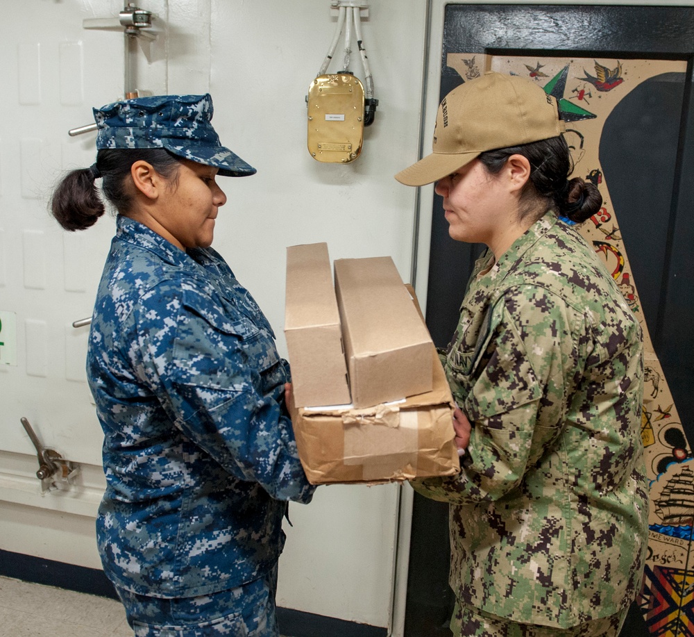 Sailors Move Boxes