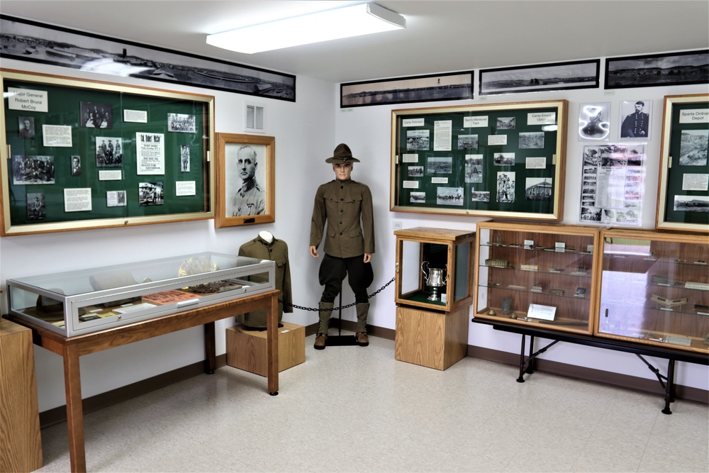 Artifacts at the Fort McCoy History Center