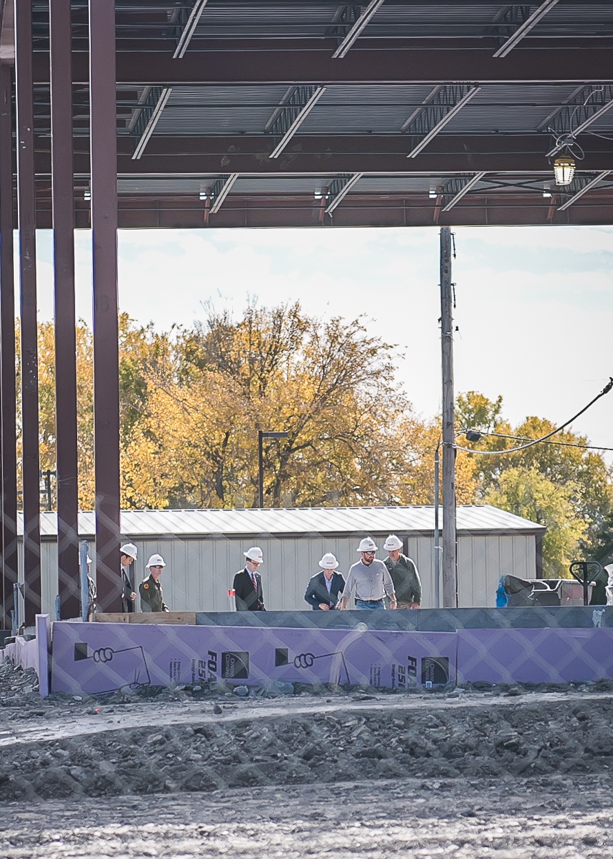 Tulsa Mayor G.T. Bynum visits Mission Training Center construction site at the 138th Fighter Wing