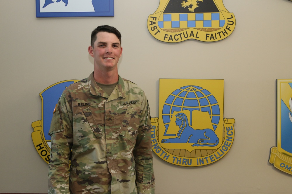 Cpl. Beline recognized as the &quot;Lightning&quot; Brigade Noncommissioned Officer of the Month