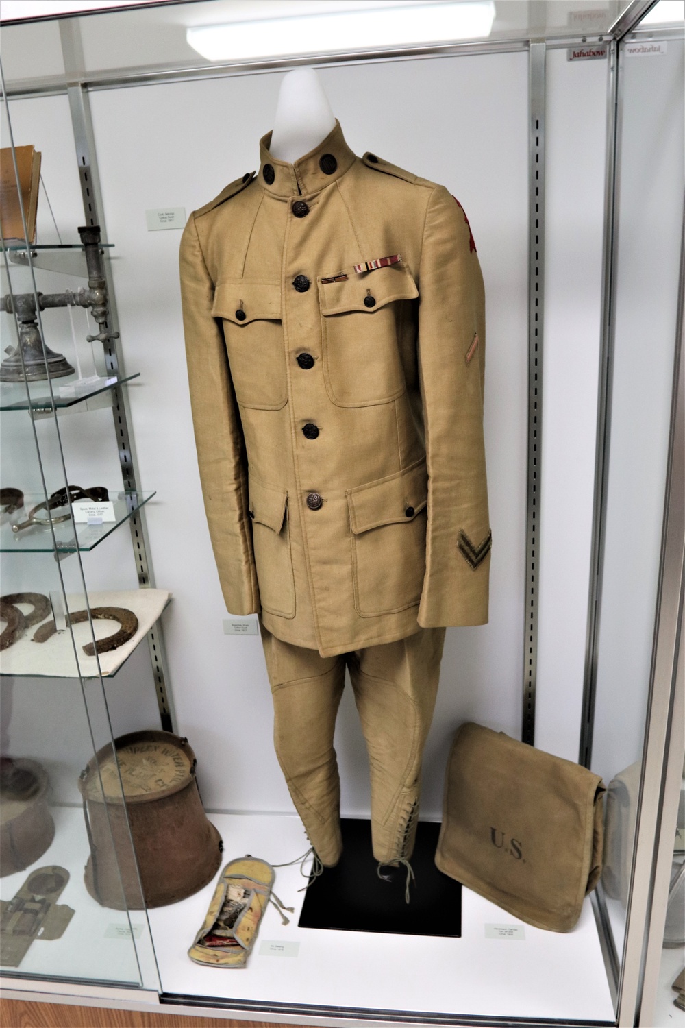 Artifacts at the Fort McCoy History Center