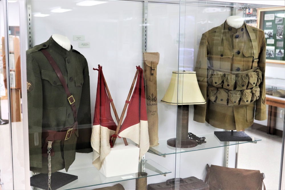 Artifacts at the Fort McCoy History Center