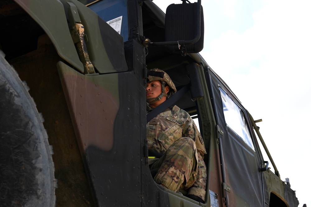 Soldier drives Humvee off trailer