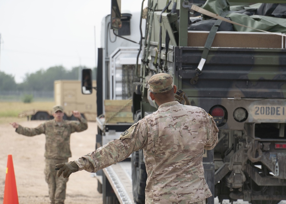 887th Engineer Support Company vehicle movement