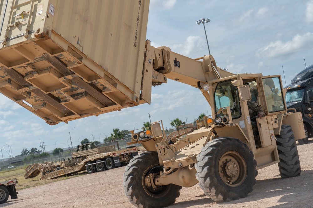 Soldiers in Donna receive vehicles and equipment