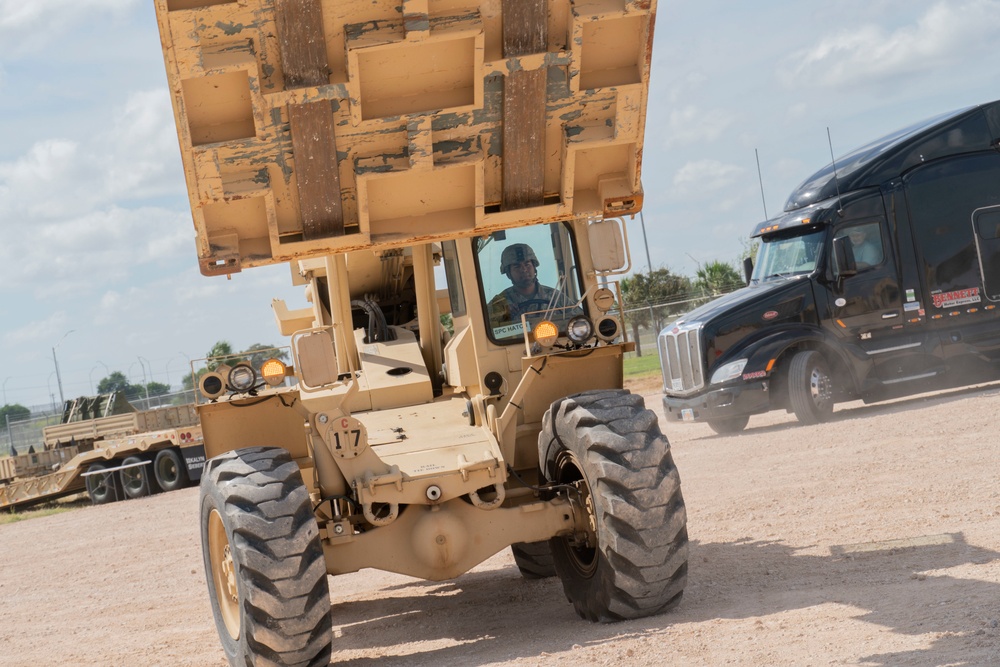 Soldiers in Donna receive vehicles and equipment