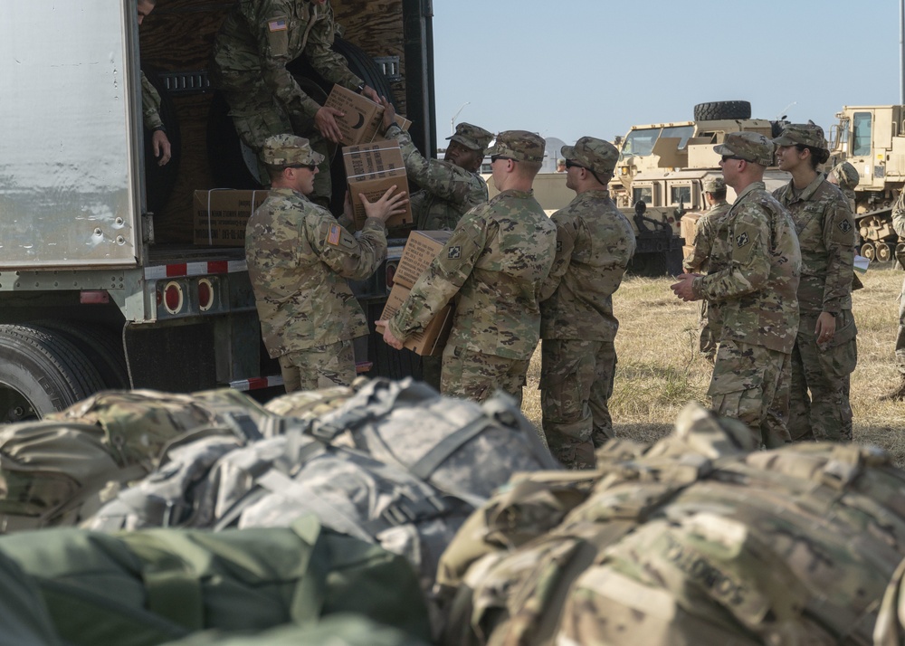 Soldiers in Donna receive vehicles and equipment