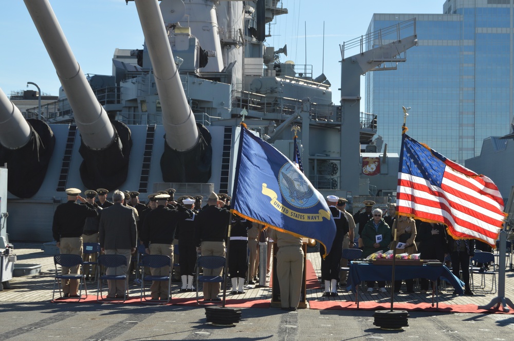 Retirement of a Chief Petty Officer Aboard the USS Wisconsin