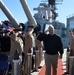 Retirement of a Chief Petty Officer aboard the USS Wisconsin