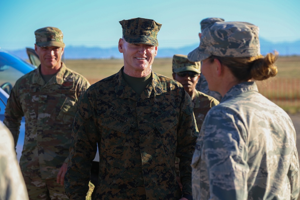 General O'Shaughnessy visits Davis-Monthan Air Force Base