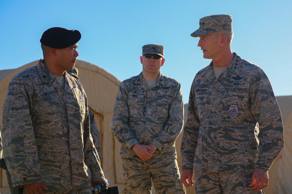 General O'Shaughnessy visits Davis-Monthan Air Force Base