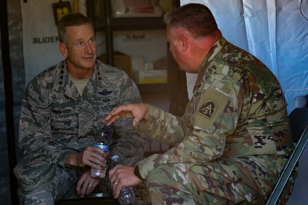 General O'Shaughnessy visits Davis-Monthan Air Force Base