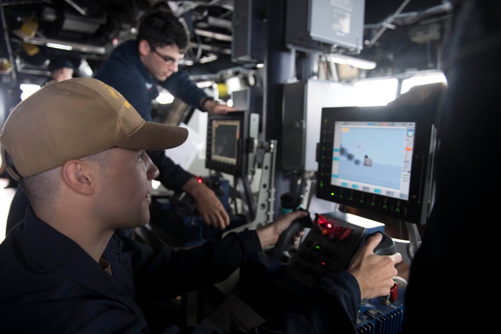 Spruance conducts routine operations in the U.S. 3rd Fleet area of operations.