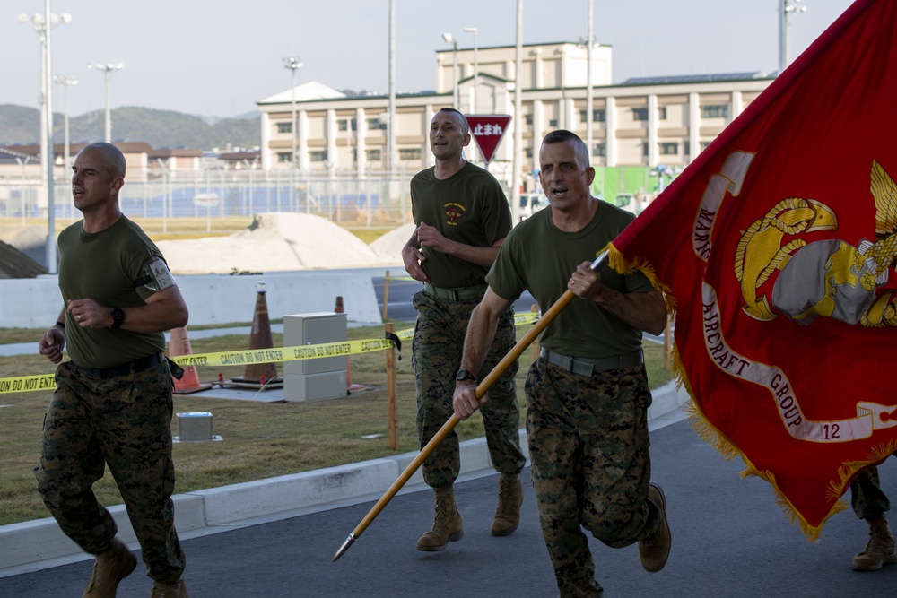 MAG 12 Marines Run 243 mile relay