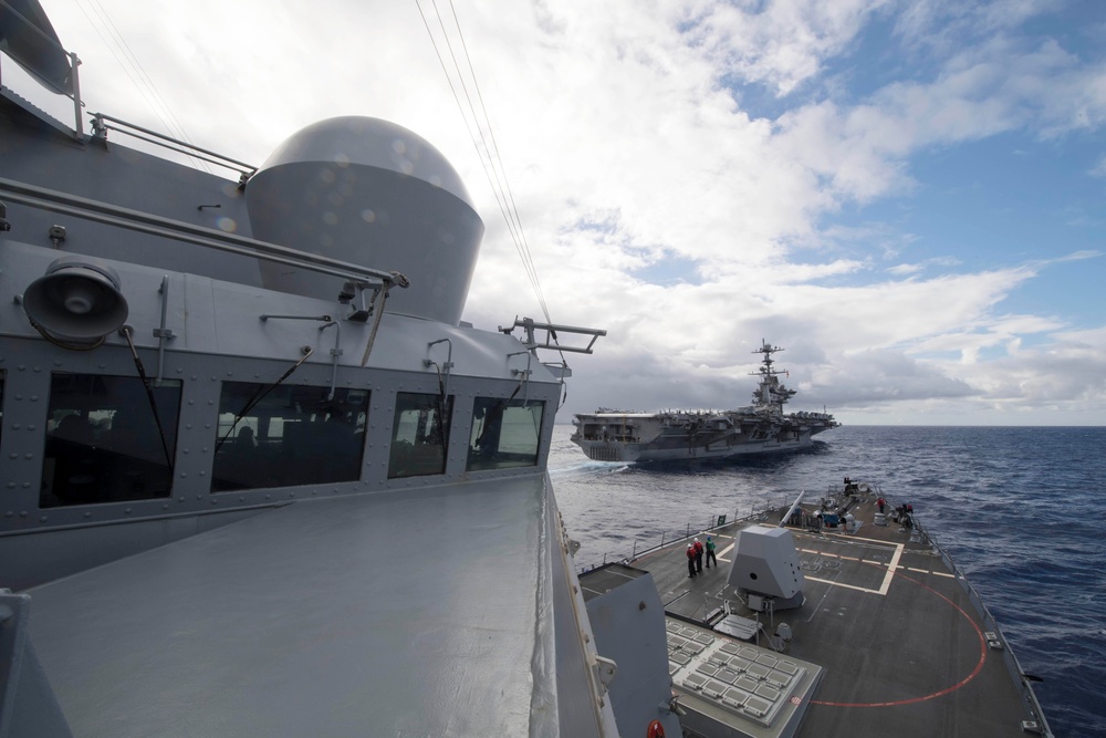 Spruance conducts routine operations in the U.S. 3rd Fleet area of operations.