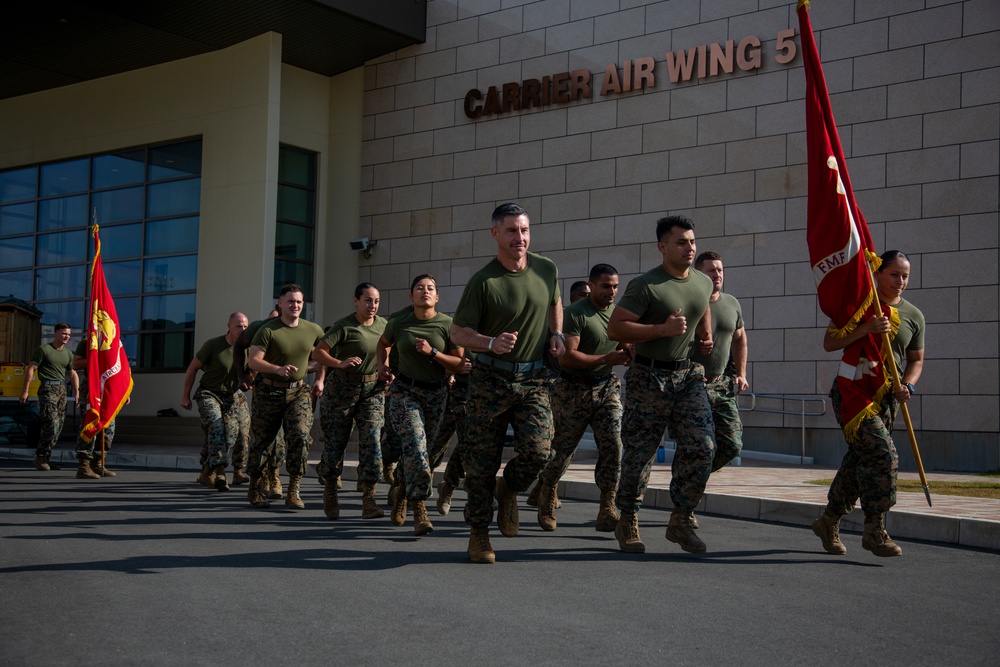MAG 12 Marines Run 243 mile relay