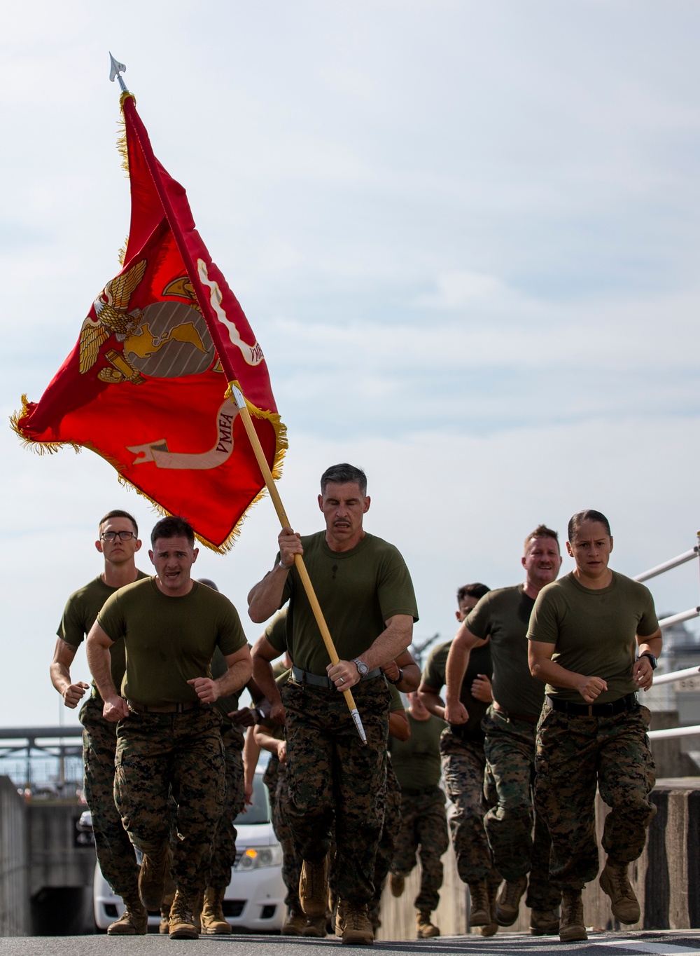 MAG 12 Marines Run 243 mile relay