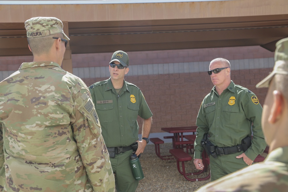 Engineers and MPs recon Bisbee with Border Patrol