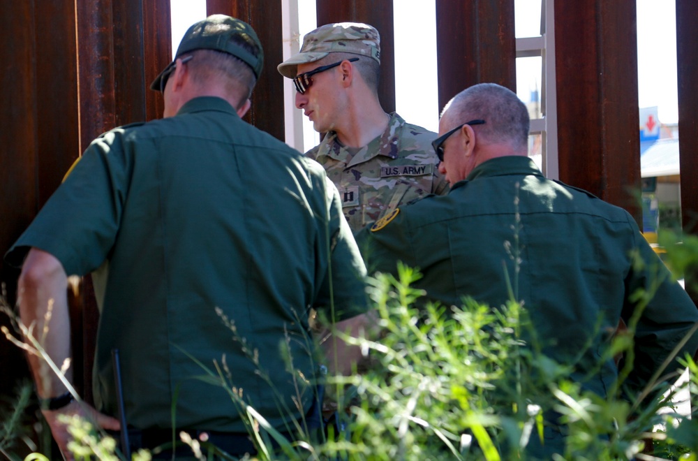 Engineers and MPs recon Bisbee with Border Patrol