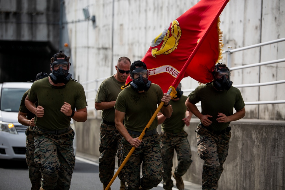 MAG 12 Marines Run 243 mile relay