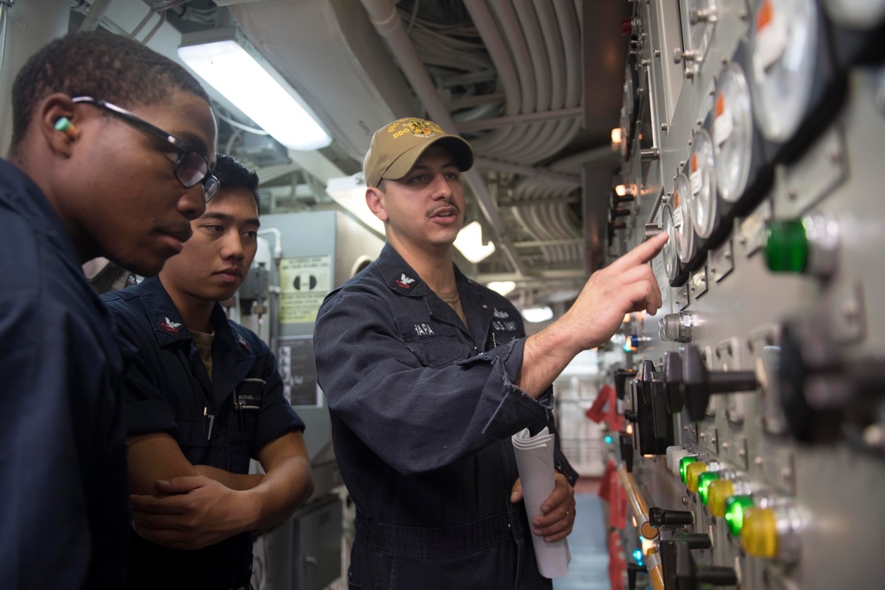 Spruance conducts routine operations in the U.S. 3rd Fleet area of operations.