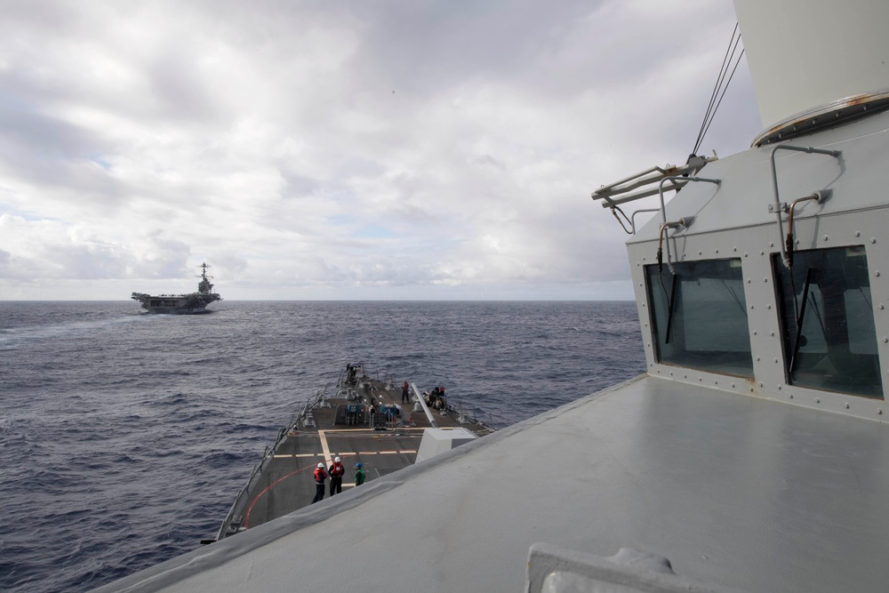 Spruance conducts routine operations in the U.S. 3rd Fleet area of operations.