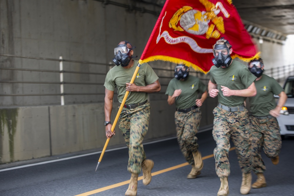 MAG 12 Marines Run 243 mile relay