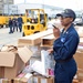 Blue Ridge supply department sorts through stores on the pier