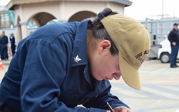 Blue Ridge supply department sorts through stores on the pier