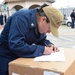 Blue Ridge supply department sorts through stores on the pier