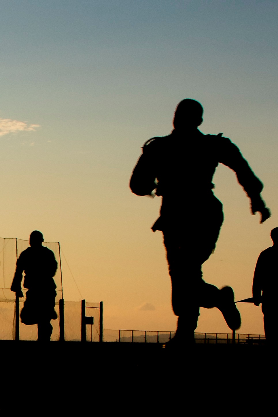 US Marines conduct squadron physical training