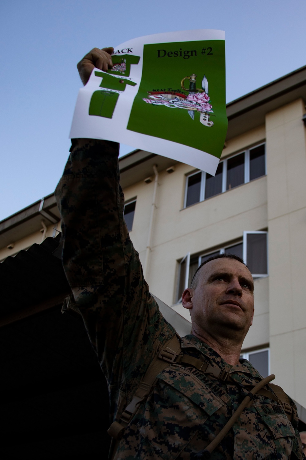 US Marines conduct squadron physical training