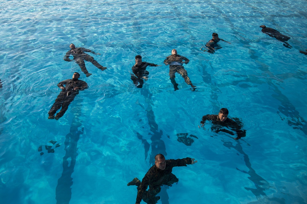 Headquarters and Support Battalion Basic and Intermediate Marine Corps Water Survival Training