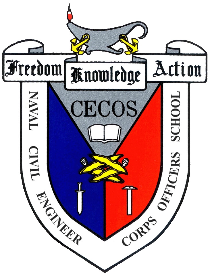 Naval Civil Engineer Corps Officers School (CECOS) Logo