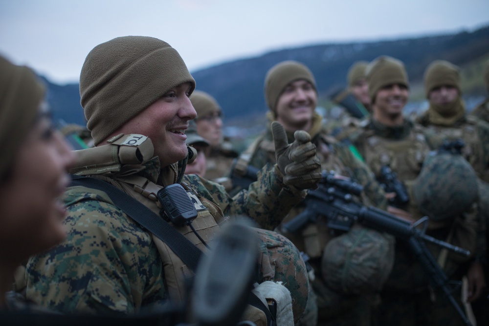 CLB-2 Marines Resupply Transport Fuel to a Combat Support Service Area