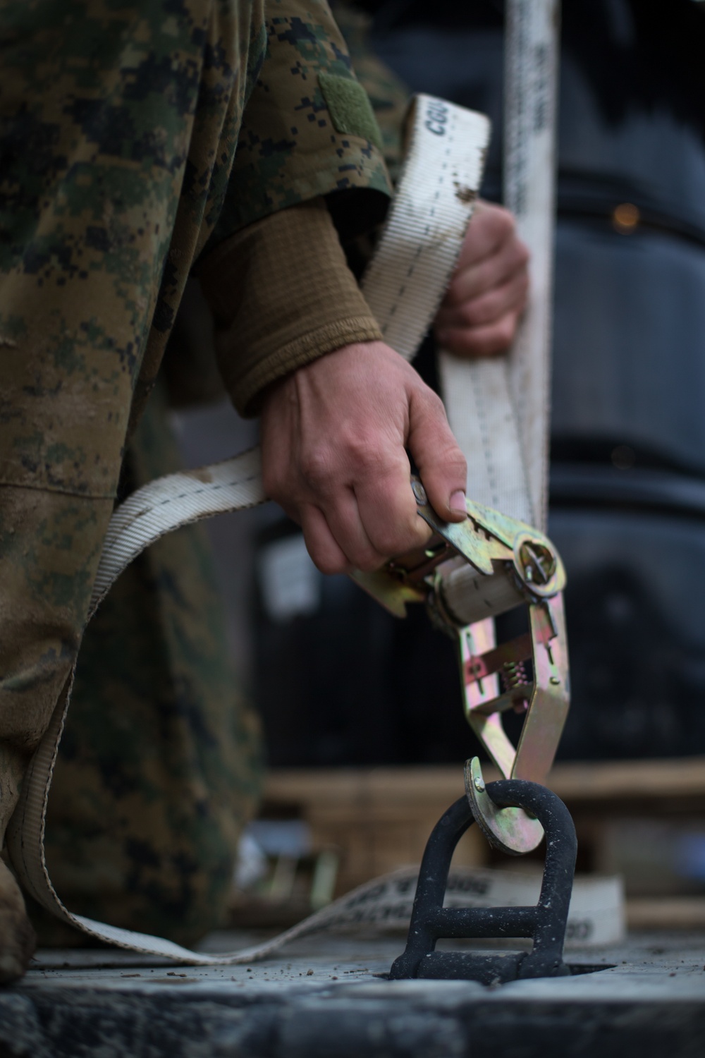 CLB-2 Marines Resupply Transport Fuel to a Combat Support Service Area