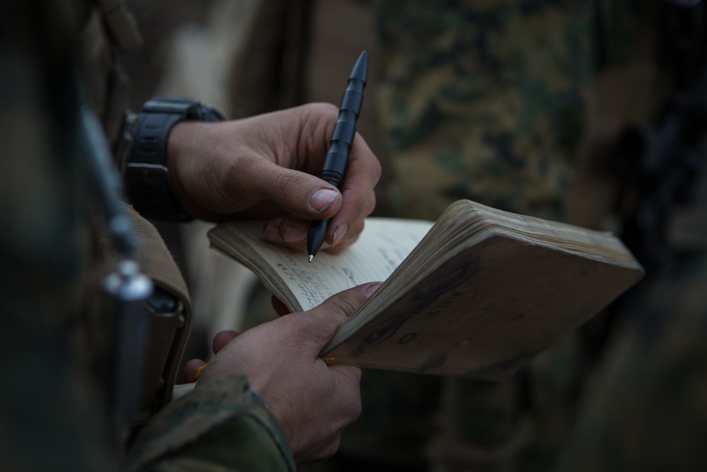 CLB-2 Marines Resupply Transport Fuel to a Combat Support Service Area