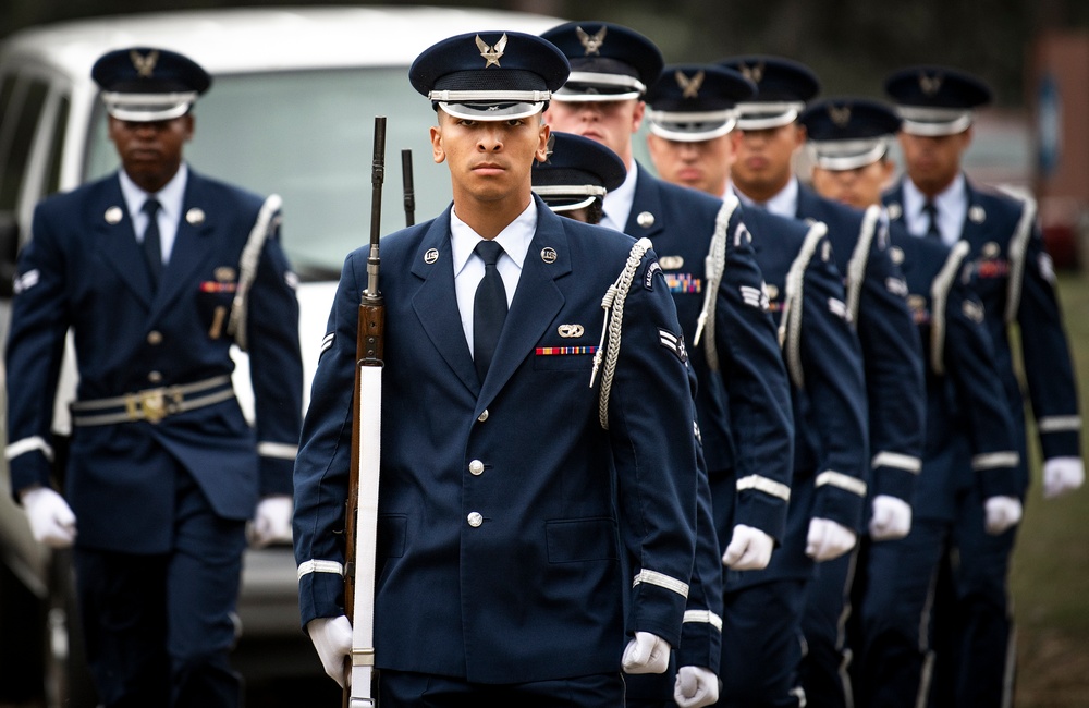 New Airmen enter Honor Guard