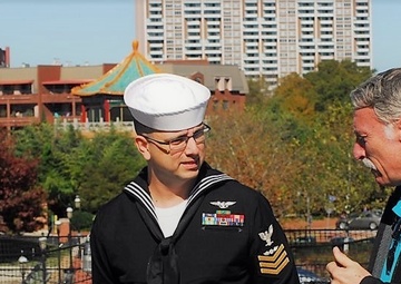 Naval Museum hosts a re-enlistment ceremony