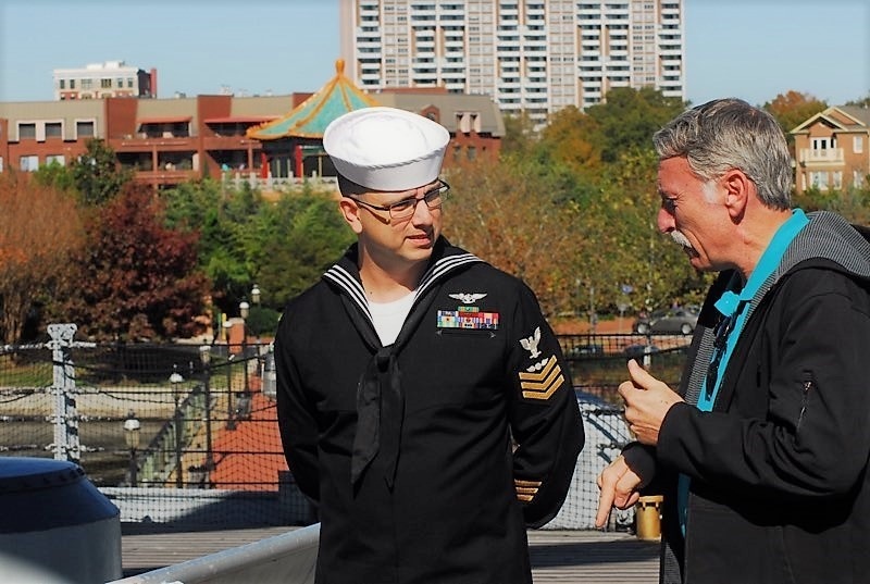 Naval Museum hosts a re-enlistment ceremony