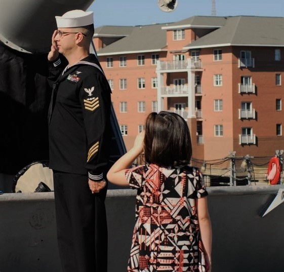 Naval Museum hosts a re-enlistment ceremony for VAW-123