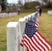 U.S. flag planting for Veterans Day