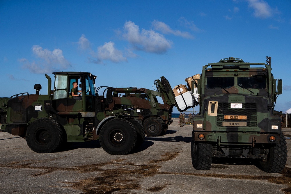 31st MEU, CLB-31 provide muscle for FEMA tent distribution on Tinian