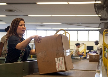 DET 3 distribute mails for all U.S. military services on Okinawa